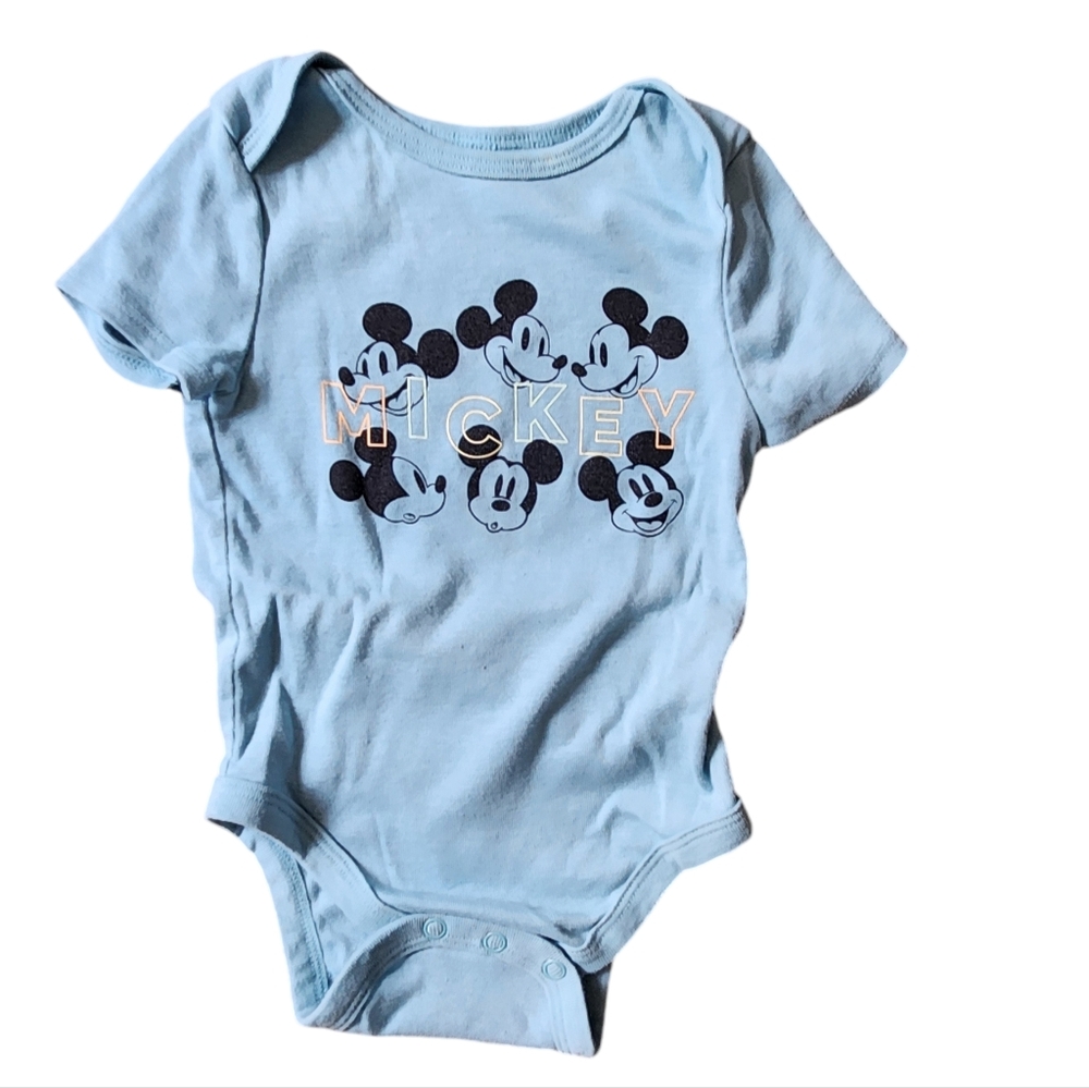 Jumping Beans Disneys Mickey Mouse Short Sleeve Bodysuit Size 12 months